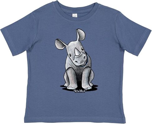 تي شيرت للأطفال الصغار من Inktastic Curious Rhinos - KiniArt in Kuwait
