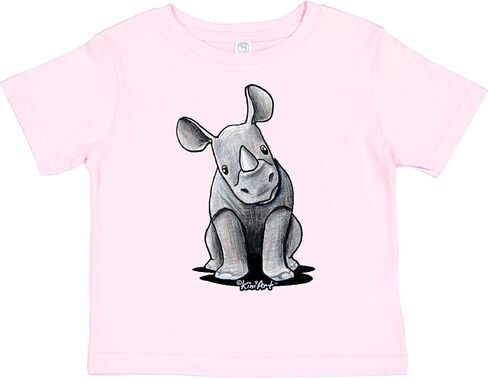 تي شيرت للأطفال الصغار من Inktastic Curious Rhinos - KiniArt in Kuwait