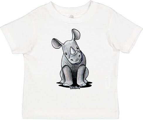 تي شيرت للأطفال الصغار من Inktastic Curious Rhinos - KiniArt in Saudi Arabia