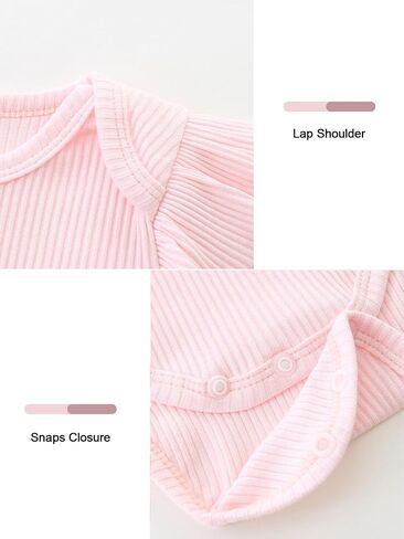Infant Girl Clothes Long Sleeve Ruffle Bodysuit Floral Pants Bow Headband Sets Fall Winter Spring Outfits in Saudi Arabia