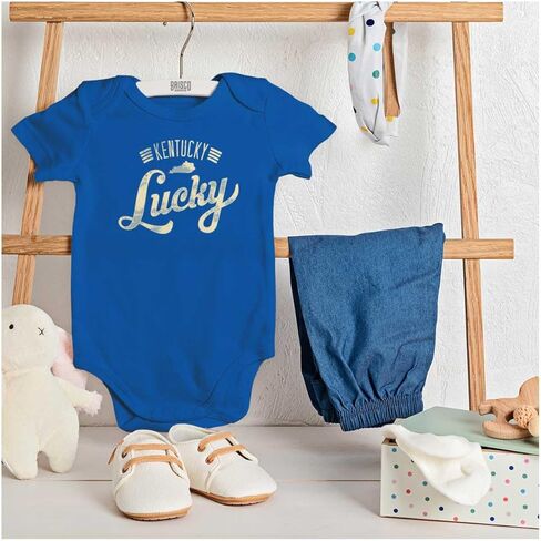 Brisco Brands Vintage Kentucky Lucky State Pride Baby Romper Boys or Girls in Saudi Arabia