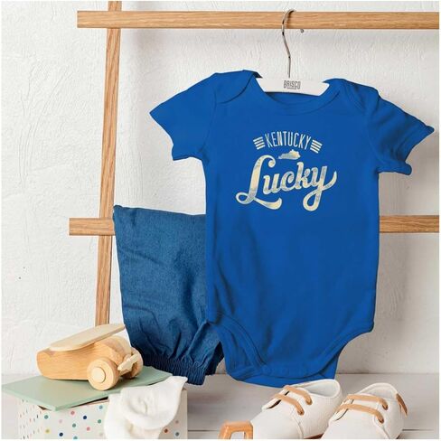 Brisco Brands Vintage Kentucky Lucky State Pride Baby Romper Boys or Girls in Saudi Arabia