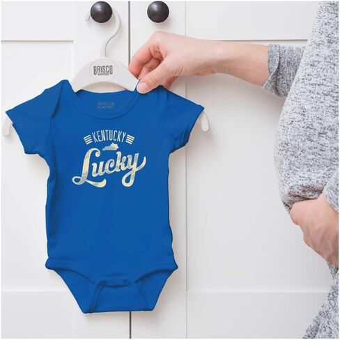 Brisco Brands Vintage Kentucky Lucky State Pride Baby Romper Boys or Girls in Saudi Arabia