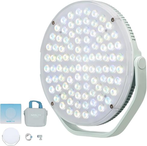 NANLITE RGBW Full Color Round Panel Light for Film and TV Production,Portable LED Fill Light for Live Streaming,Photography,Video Content 2700-7500K Bi-Color App Control with HSI(Miro 30C) in Saudi Arabia
