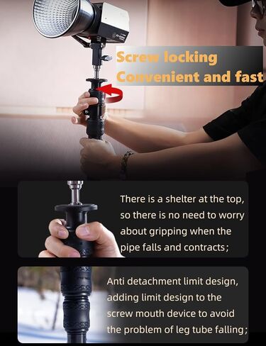IFOOTAGE Cobra RB-A400,79" Round Base Monopod,SL1 320DN LED Video Light,IContinuous LED Lighting with 5600k Daylight,CRI 98+,Brightness 5600 in Saudi Arabia