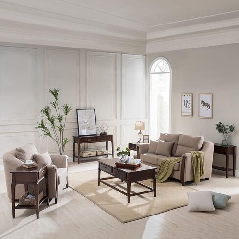 Leick Home 22032 Stratus One Drawer Condo Apartment Hall Console، Heartwood Cherry in Kuwait