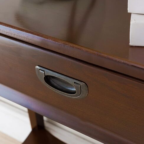 Leick Home 22032 Stratus One Drawer Condo Apartment Hall Console، Heartwood Cherry in Kuwait