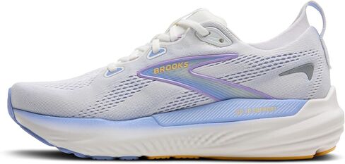 Brooks Women’s Glycerin GTS 22 Supportive Running Shoe - White/Blue Heron/Apricot - 9.5 Medium in Saudi Arabia