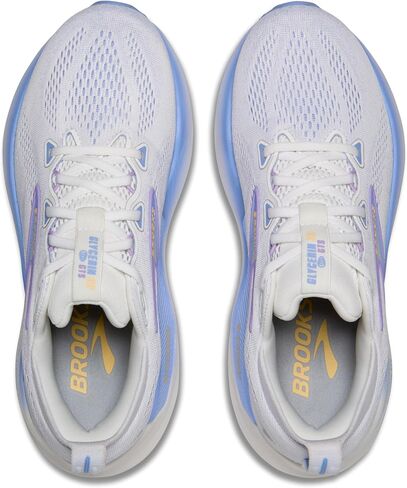 Brooks Women’s Glycerin GTS 22 Supportive Running Shoe - White/Blue Heron/Apricot - 9.5 Medium in Saudi Arabia