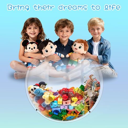 2 Pack Acrylic Wall Toy Storage,Clear Hanging Toy Dispenser with Back Panel Hanging Holder,exquisite Acrylic Wall Organizer for Blocks, Snacks, Cars,Home Organization and Storage in Saudi Arabia