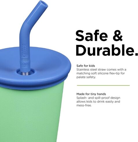 Klean Kanteen 10oz Kid's Cup with Straw Lid - Spring Bud in Saudi Arabia
