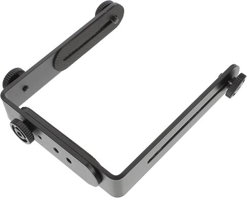 Artibetter Metal Bracket Screw Photography Flash Light Holder for DSLR Cameras with Detachable Dual Metal Connections Vertical Horizontal Position in Saudi Arabia