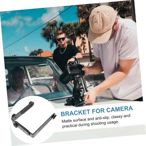 Artibetter Metal Bracket Screw Photography Flash Light Holder for DSLR Cameras with Detachable Dual Metal Connections Vertical Horizontal Position in Saudi Arabia