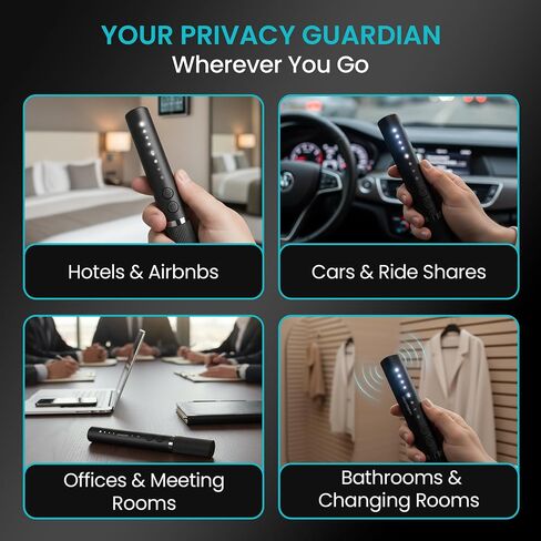 Hidden Camera Detectors and GPS Tracker Detector with RF Signal Scanner, Advanced Hidden Bug and Camera Finder, Anti Spy Bug Detector and GPS Detector for Home, Office, Car, Hotel, and Travel Security in Saudi Arabia
