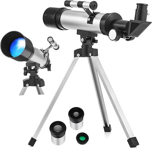 Refractor Telescope with Tripod for Adults and Portable Lightweight Design with Wide Field of View High Definition Astronomy Refractors for Stargazing and Planet Observation in Saudi Arabia