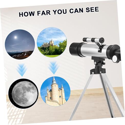 Refractor Telescope with Tripod for Adults and Portable Lightweight Design with Wide Field of View High Definition Astronomy Refractors for Stargazing and Planet Observation in Saudi Arabia