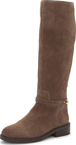 Vince Camuto Women's Adria Ankle Link Extra Wide Calf Knee High Riding Boot, Toasted Taupe, W 9.5 in Saudi Arabia