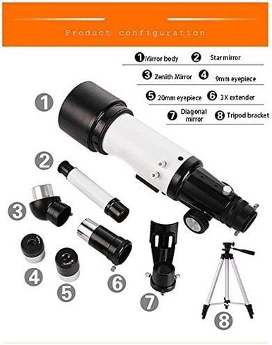 Telescope,Monoculars Telescope High Power Refracting Telescope,50-100mm Caliber,Travel Telescope, telescopes for Astronomy Beginners, Telescope with Tripod and Backpack Binoculars in Saudi Arabia
