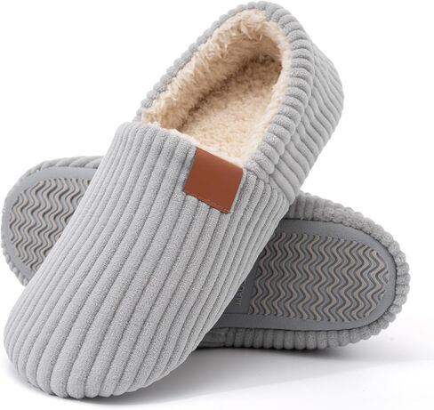 QIGEGE House Slippers for Women Memory Foam Bedroom Corduroy Lightweight House Shoes Cozy Loafer Slide Comfy Trendy Gift Slippers in Saudi Arabia