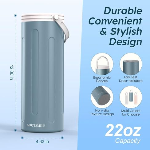 Portable Breast Milk Cooler for Travel, 22oz Large Capacity Breastmilk Chiller for Working Moms, 360° Cooling Keeps Milk Chilled 24 Hours, Includes 2 Baby Bottles, Breastfeeding Essentials in Saudi Arabia