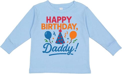 inktastic Happy Birthday Daddy Celebration Toddler Long Sleeve T-Shirt in Saudi Arabia