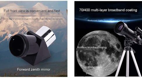 Telescope,Monoculars Telescope High Power telescopes for Adults Astronomy Beginners 70mm Astronal telescopes with Tripod Refractor Telescope and Carrying Bag Travel Telescope Binoculars in Saudi Arabia