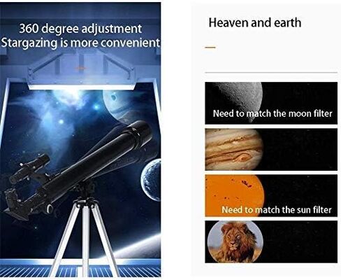 Telescope,Monoculars Telescope High Power 50mm Travel Astronomy Telescope,Lightweight Refractor Telescope - Coated High-Definition Eyepiece - Ideal Telescope for Beginners, and Adult Binoculars in Saudi Arabia