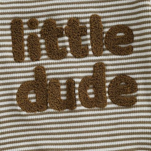 Nyapruwe Toddler Baby Boy Fall Winter Clothes Stripe Letter Embroidery Sweatshirt Tops Pants Set Casual Infant Outfits in Kuwait