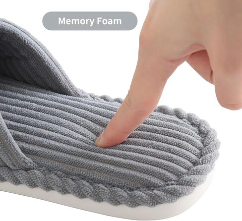 Cross Band Slippers For Women Indoor Corduroy Bow Open Toe Slippers Memory Foam Outdoor Shoes in Saudi Arabia