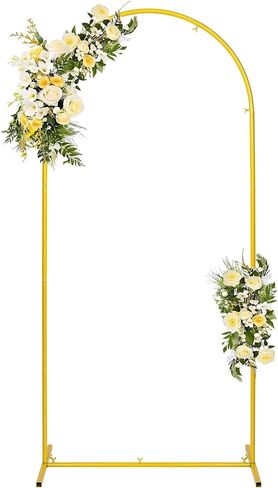 خلفية قوس الزفاف 6FT الذهب بالون قوس حامل خلفية قوس معدني لحفل زفاف عيد ميلاد حزب استحمام الطفل التخرج في الهواء الطلق داخلي حزب الديكور in Kuwait