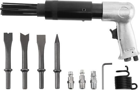 maXpeedingrods Air Needle Scaler with Hammer Chisel Kit, 4500 BPM Pneumatic Needle Gun for Metalworks, Rust, Weld & Paint Remover, Pistol Grip Metal Scraper Air Compressor Accessories in Saudi Arabia