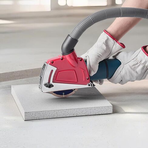 VEVOR Cutting Dust Shroud for Angle Grinders, Universal 4-5 in Angle Grinder Dust Shroud with 6 Clamping Washers, Adjustable Cutting Depth, Connect to Vacuum Cleaner, for Wood Concrete Wall Stone in Saudi Arabia
