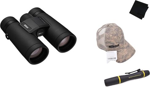 مجموعة منظار نيكون مونارك M7 8x42 | منظار مدمج مقاوم للماء ومقاوم للضباب مزود بزجاج منخفض التشتيت وطلاءات منشورية متعددة الطبقات + قبعة توبو وقلم عدسة وألياف دقيقة للمغامرات الخارجية in Kuwait