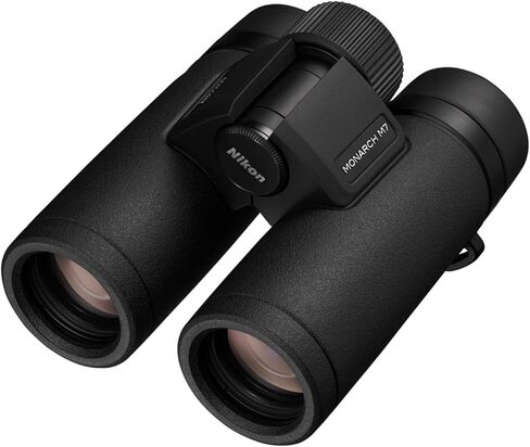 مجموعة منظار نيكون مونارك M7 8x42 | منظار مدمج مقاوم للماء ومقاوم للضباب مزود بزجاج منخفض التشتيت وطلاءات منشورية متعددة الطبقات + قبعة توبو وقلم عدسة وألياف دقيقة للمغامرات الخارجية in Kuwait