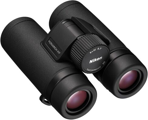 مجموعة منظار نيكون مونارك M7 8x42 | منظار مدمج مقاوم للماء ومقاوم للضباب مزود بزجاج منخفض التشتيت وطلاءات منشورية متعددة الطبقات + قبعة توبو وقلم عدسة وألياف دقيقة للمغامرات الخارجية in Kuwait