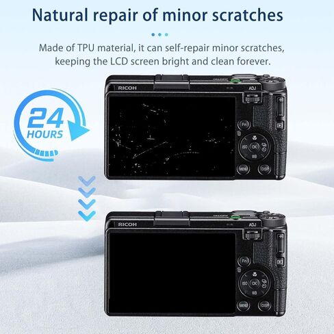 [عبوة من قطعتين] واقي شاشة لـ Ricoh GR IV، طبقة واقية عالية الدقة، صلابة 6 ساعات، خدش، مضاد لبصمات الأصابع، فيلم واقي لكاميرا Ricoh GR IV (ليس زجاجًا مقسى) in Saudi Arabia