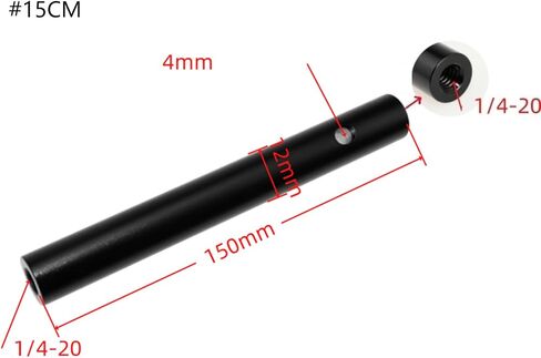 Aluminum Alloy 1/4-20 Female to Female Threaded Adapter Connection Rod for Tripod Camera Mount Light Stand Accessories Camera Accessory Extension Adapter in Saudi Arabia