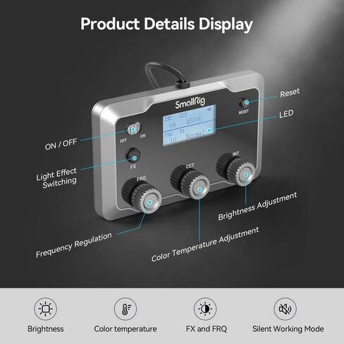 Bundle: SMALLRIG RC 220B Pro 220W COB Video Light 4620 and Control Panel 3980 and in Saudi Arabia