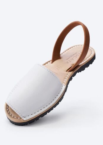 VISCATA Menorquina Leather Avarcas ½" Heel Women's Flat Sandals with premium quality leather and extra comfort for all Casual Occasions. Handmade in Menorca. in Saudi Arabia