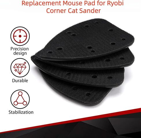 6 عبوات 039065005001 وسادة سنفرة بديلة لصنفرة زاوية Ryobi، لوحة دعم لوحة الماوس، متوافقة مع Ryobi Ridgid Homelite CFS1503G CFS1502 CFS1503 CFS1503K Corner Cat Sander in Saudi Arabia