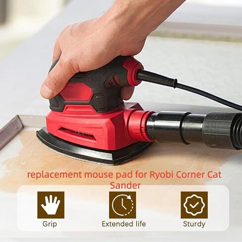 6 عبوات 039065005001 وسادة سنفرة بديلة لصنفرة زاوية Ryobi، لوحة دعم لوحة الماوس، متوافقة مع Ryobi Ridgid Homelite CFS1503G CFS1502 CFS1503 CFS1503K Corner Cat Sander in Saudi Arabia