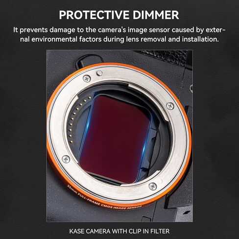 Kase Clip-in Filters ND16 4 Stop Filters Neutral Density Filters for Sony A7/A7 II/A7 III/A7R/A7R II/A7R III/A7R IV/A7S/A7S II/A7S III/A9/A9 II/FX3 Alpha Camera in Saudi Arabia