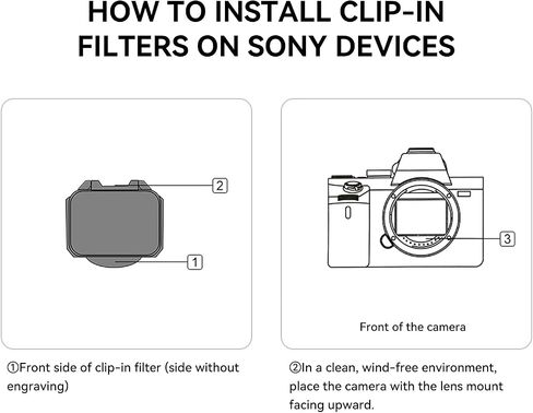 Kase Clip-in Filters ND16 4 Stop Filters Neutral Density Filters for Sony A7/A7 II/A7 III/A7R/A7R II/A7R III/A7R IV/A7S/A7S II/A7S III/A9/A9 II/FX3 Alpha Camera in Saudi Arabia