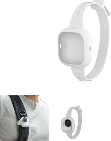حزام سيليكون متعدد الوظائف متوافق مع Insta360 GO Ultra، حزام معصم وحقيبة ظهر قابل للتعديل مع حافظة واقية، حامل مرن مقاوم للصدمات والغبار لجهاز GO Ultra (أسود) in Saudi Arabia
