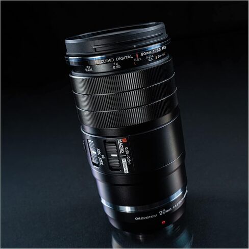 OM SYSTEM Olympus M.Zuiko Digital ED 90mm F3.5 Macro هو PRO لكاميرا نظام Micro Four Thirds، تصميم محكم الغلق للطقس، قابض MF، طلاء الفلور، متوافق مع محول التقريب (متجدد) in Saudi Arabia