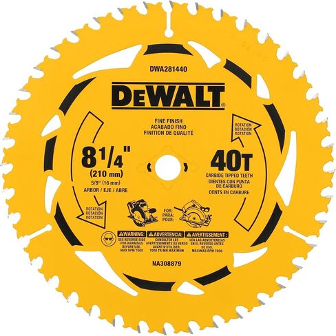 شفرة منشار دائري ديوالت 8-1/4 بوصة 40T (DWA281440) in Saudi Arabia