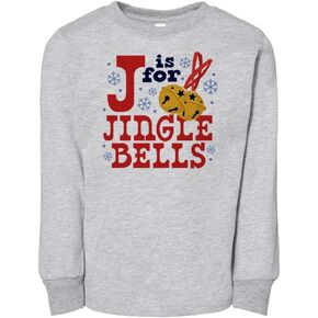 J مخصص لتي شيرت Jingle Bells للأطفال الصغار بأكمام طويلة in Kuwait