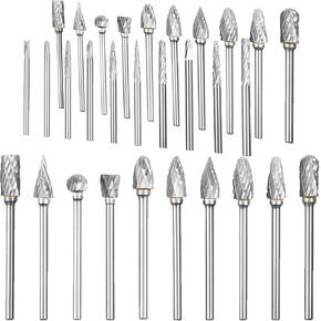 40 قطعة من مجموعة شفرات كربيد التنجستين المصنوعة من الفولاذ لقم مطحنة 1/8 بوصة مجموعة شفرات دوارة فعالة للساق مجموعة أدوات نحت الخشب العالمية لنحت الخشب والمعادن وتلميع النقش in Kuwait