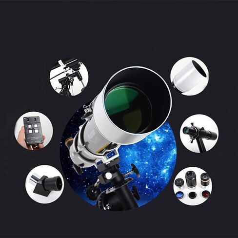 Telescope Telescopes Portable Refractor Telescope Outdoor Monocular Space Astronomical Telescope Refractor with Tripod and Equatorial Mount for in Saudi Arabia