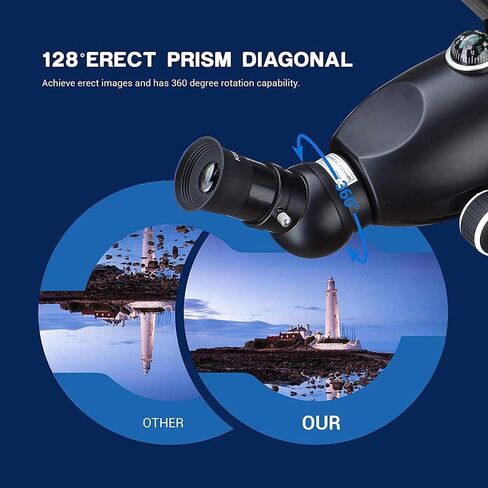 Telescopes for Adults Astronomy, High Power 16-133X Moonshot Monocular Beginner Telescope, Astronomical Telescope with High Stand Storage Bag, with Phone Stand in Saudi Arabia